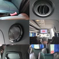 Detalles interiores de las vans Serviture